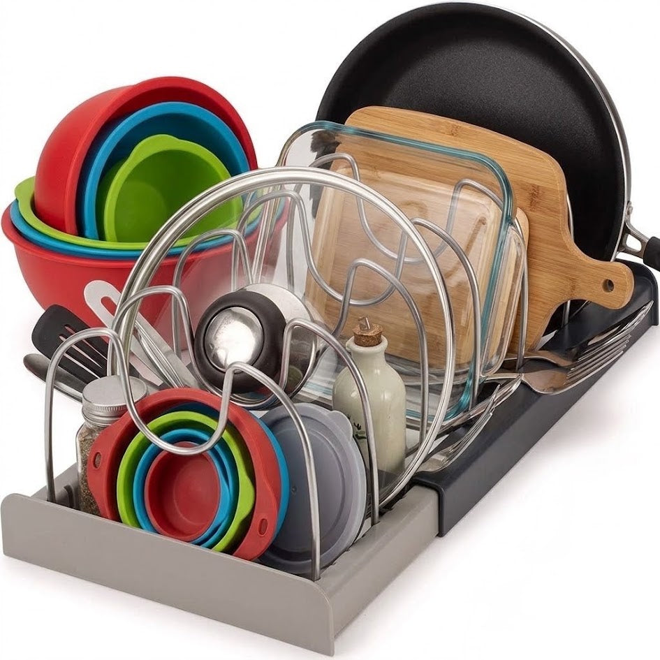 Adjustable Pan and Lid Organiser