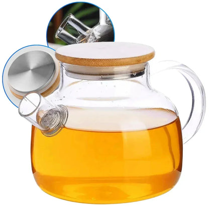 Chaleira de Vidro Resistente ao Calor 1L