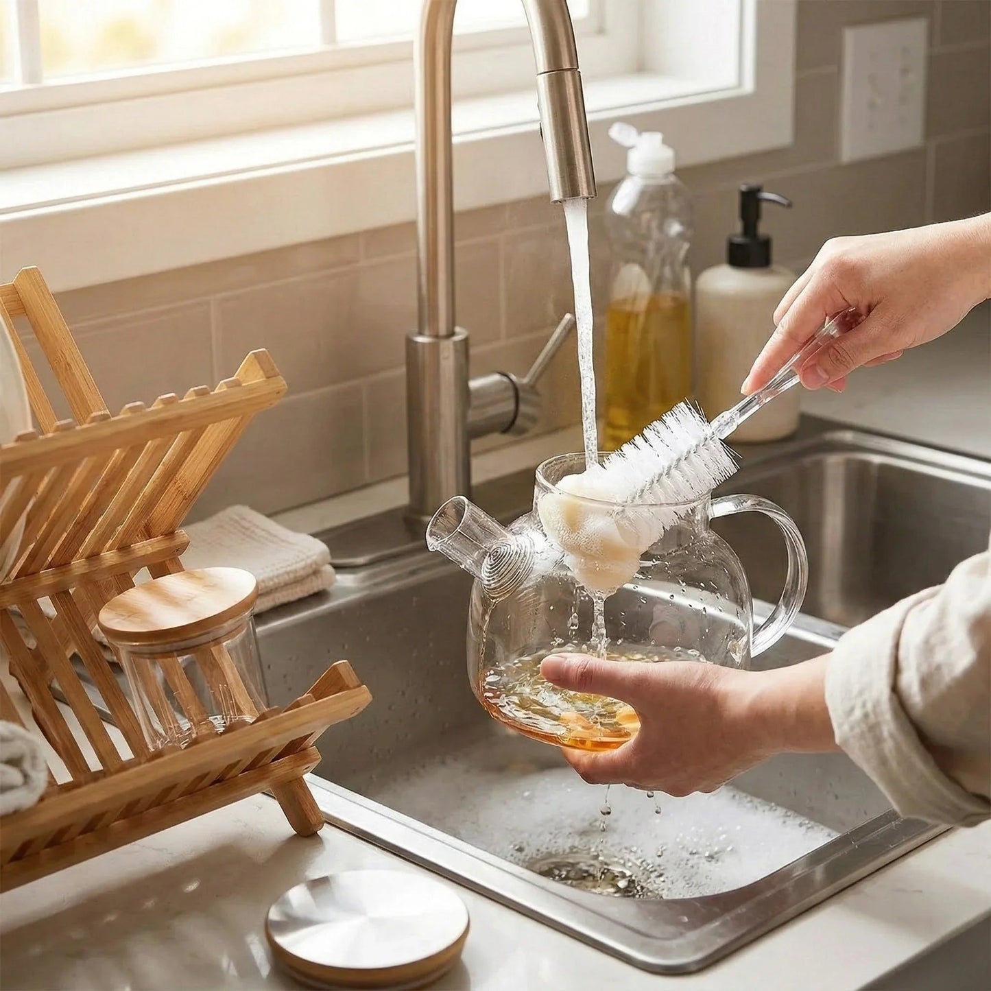 Chaleira de Vidro Resistente ao Calor 1L