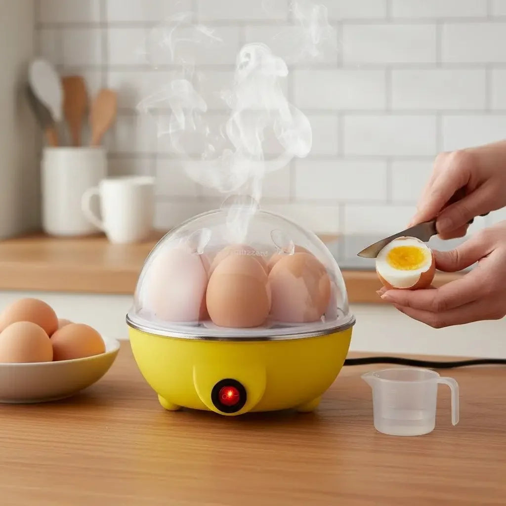 Cozinhador de Ovos Elétrico Portátil a Vapor