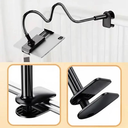 Cell phone holder with bed extension