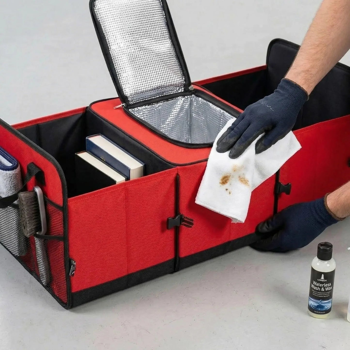 Organizador de Porta-Malas com Compartimento Térmico