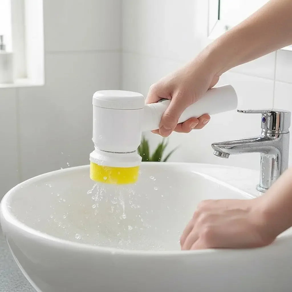 Electric 5-in-1 Cleaning Brush + Free Stand