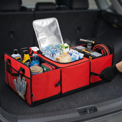 Organizador de Porta-Malas com Compartimento Térmico