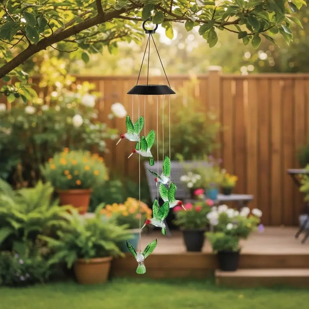 Luminária de Beija-Flor de Luz Solar Eco Bird