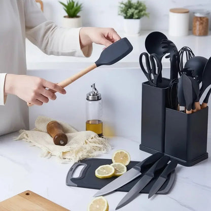 Kit Completo Jogo Utensílios de Cozinha 19 Peças