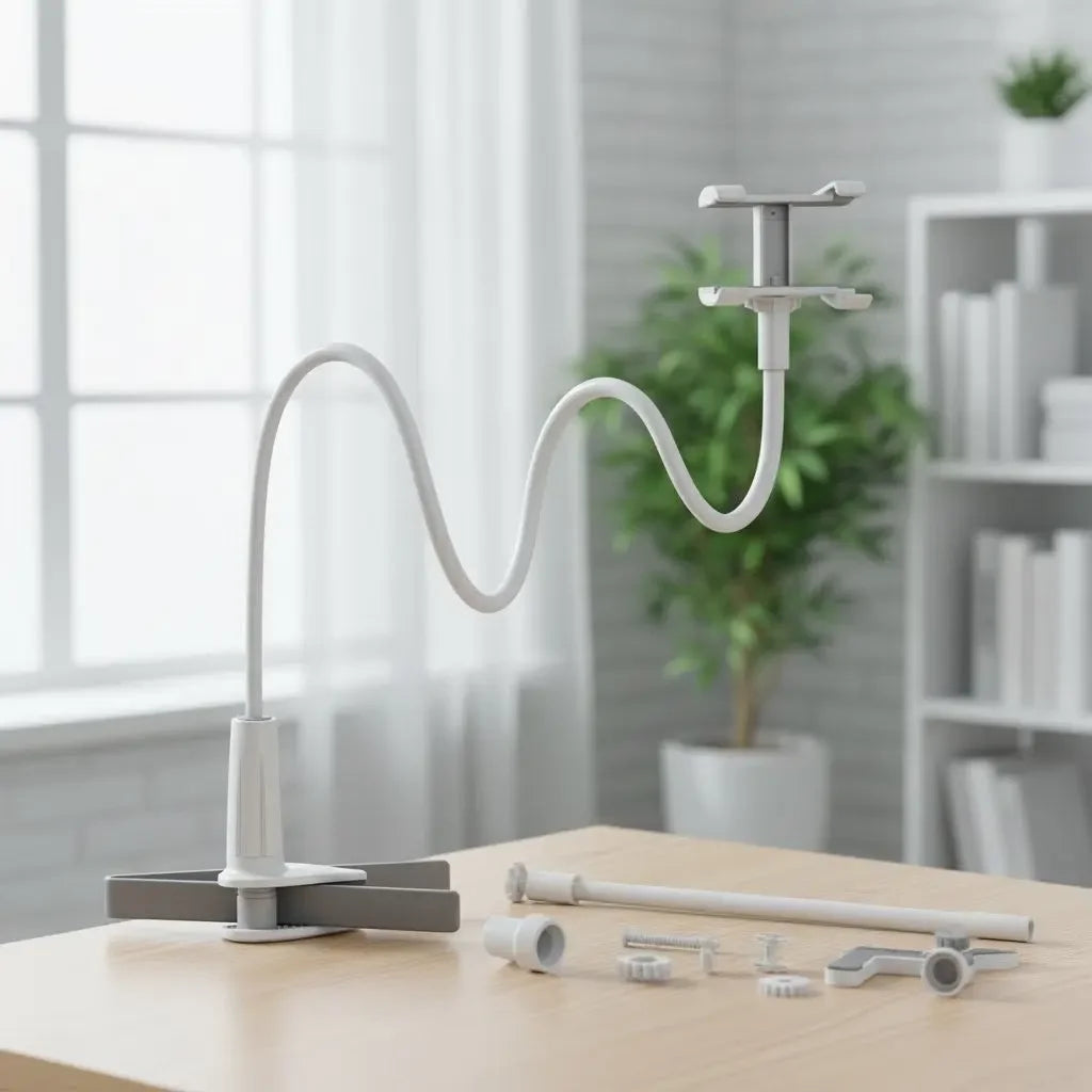 Cell phone holder with bed extension
