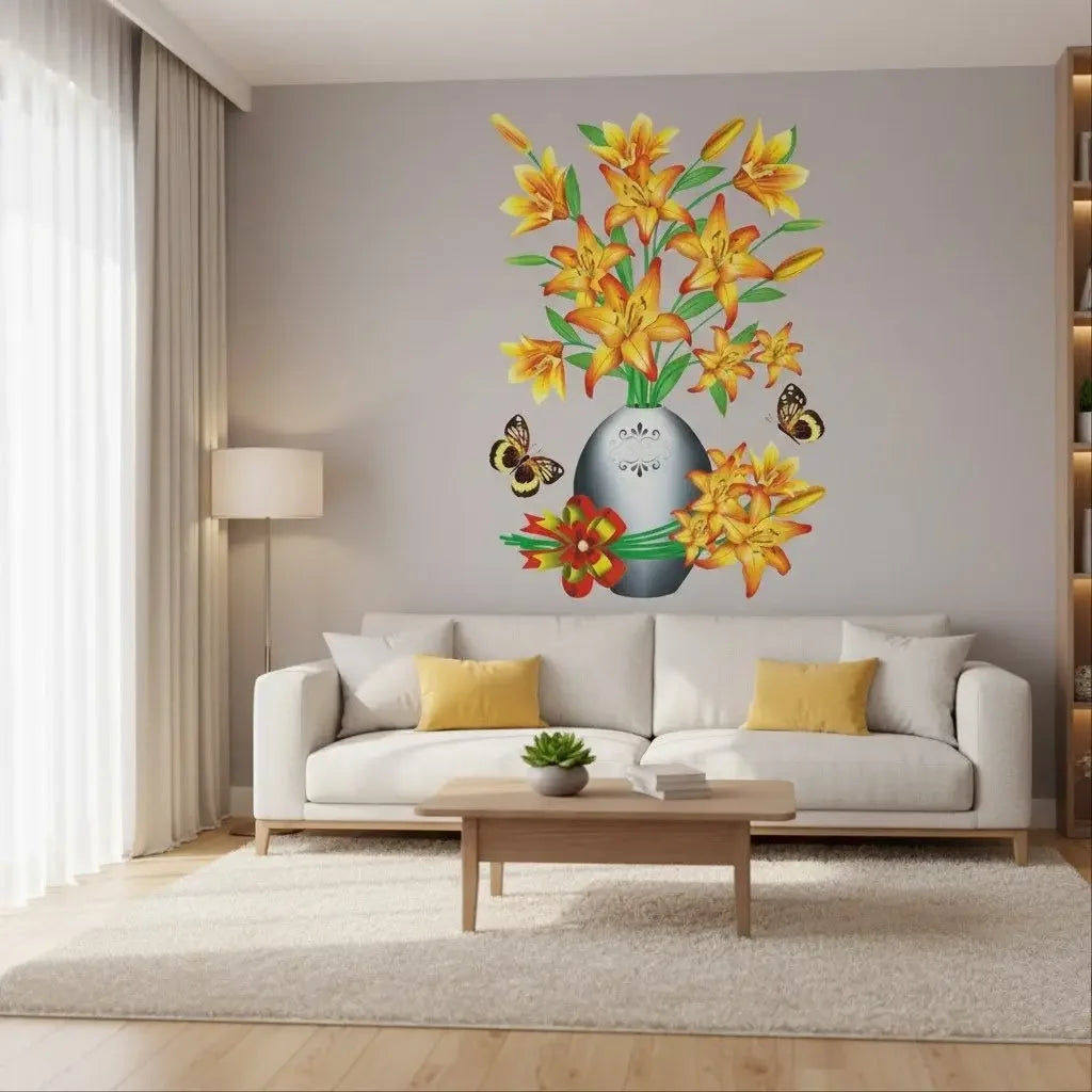 Adesivo de Flores 3D