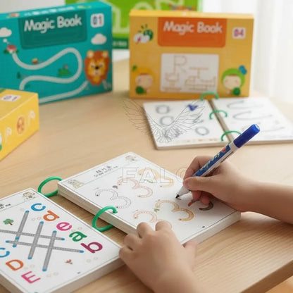 Caderno de Traçado e Desenho Infantil com Tinta Apagável