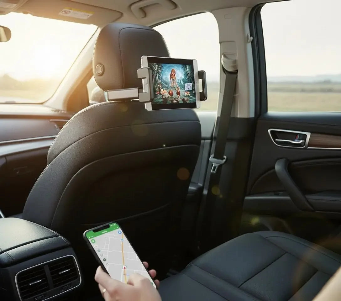Tablet and Cell Phone Holder for the Backseat