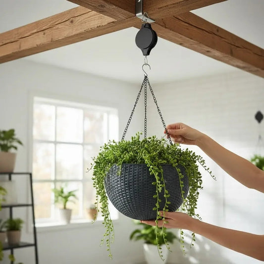 Pulley Retrátil Para Plantas
