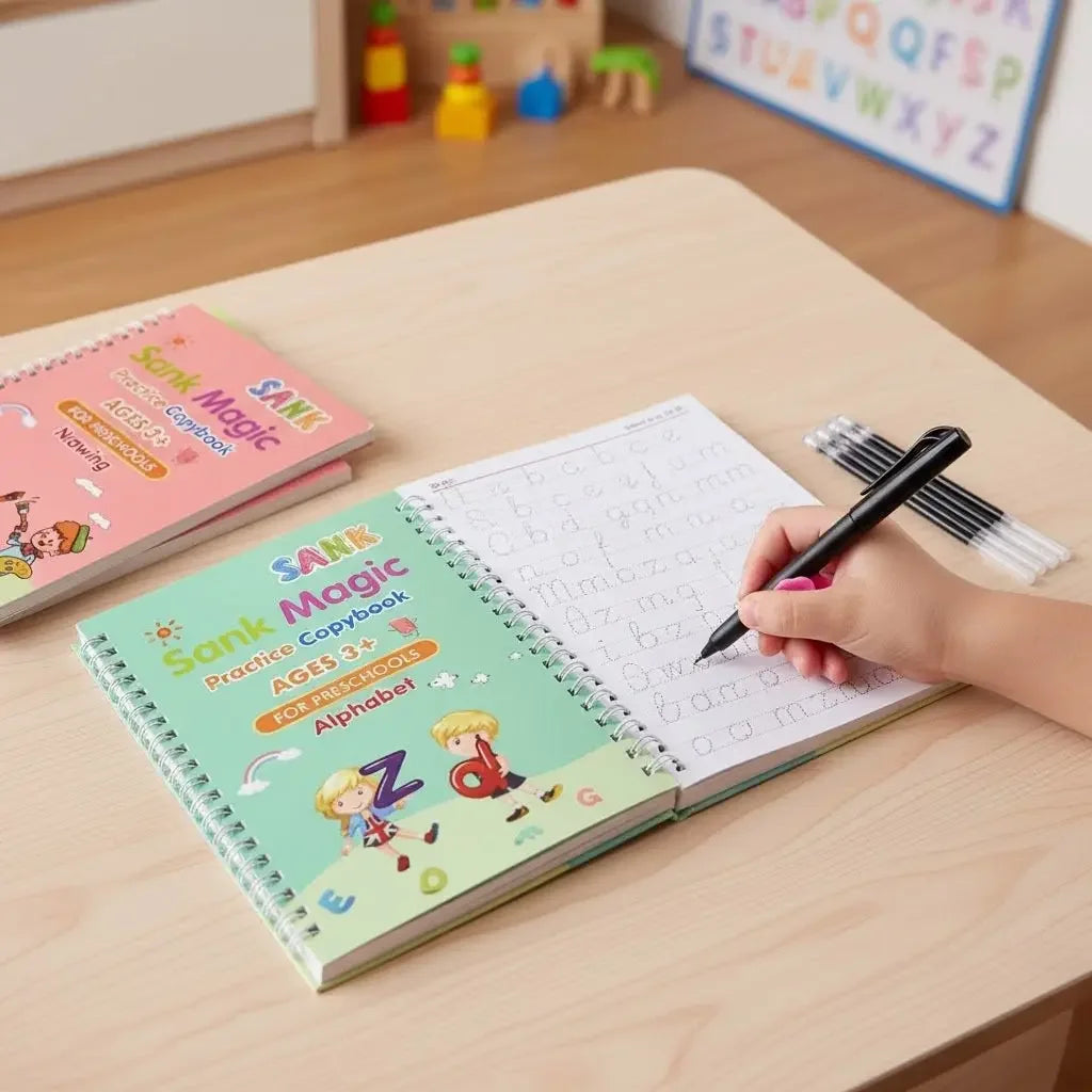 Conjunto de Caderno de Caligrafia Multi-idiomas