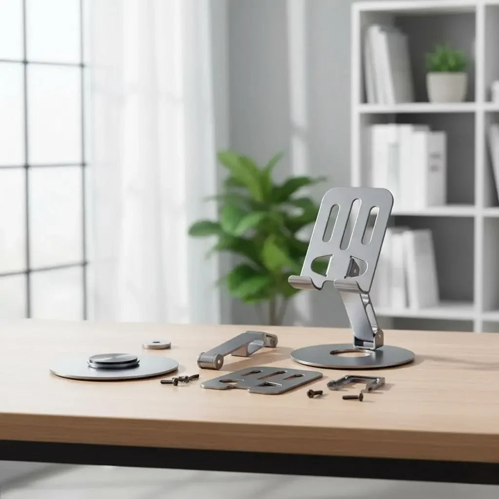 Suporte de Metal para Celular e Tablet Giratório