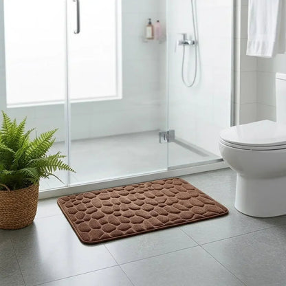 Kit 2 Tapetes para Banheiro Antiderrapante e Ultra Absorvente 3D