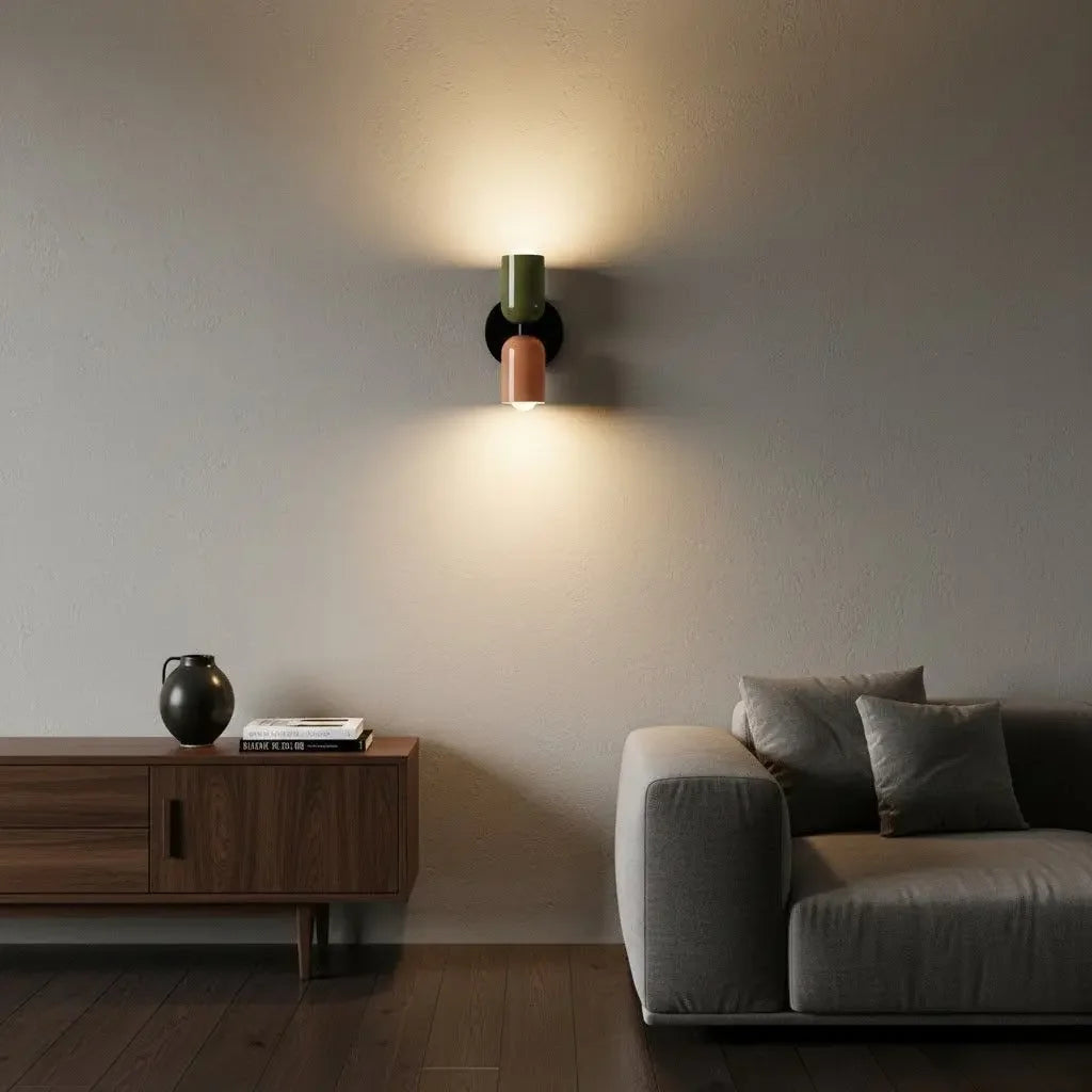 Arandela de Parede Dupla Minimalista Iluminação Moderna