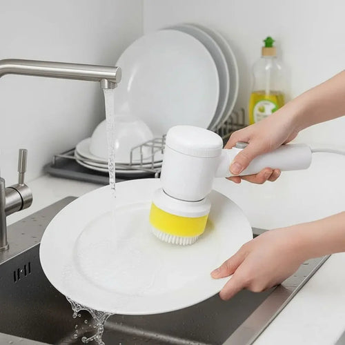 Electric 5-in-1 Cleaning Brush + Free Stand