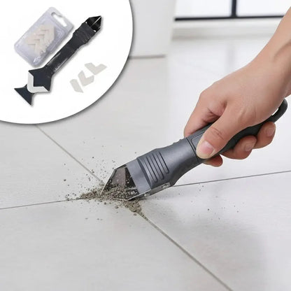 Raspador de Silicone, Selante e Rejunte Multifuncional 3 em 1 Thind