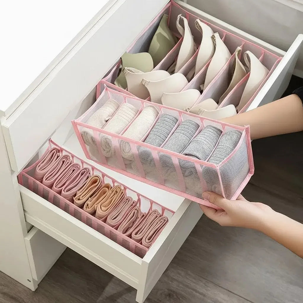 Kit Organizador de Roupa Íntima com Grade de Malha