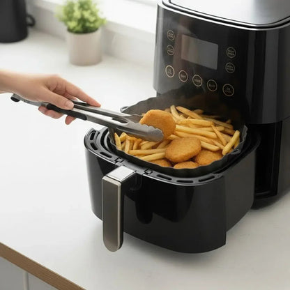 Kit de Bandejas de Silicone Reutilizáveis para Air Fryer
