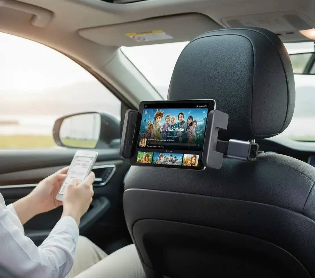 Tablet and Cell Phone Holder for the Backseat