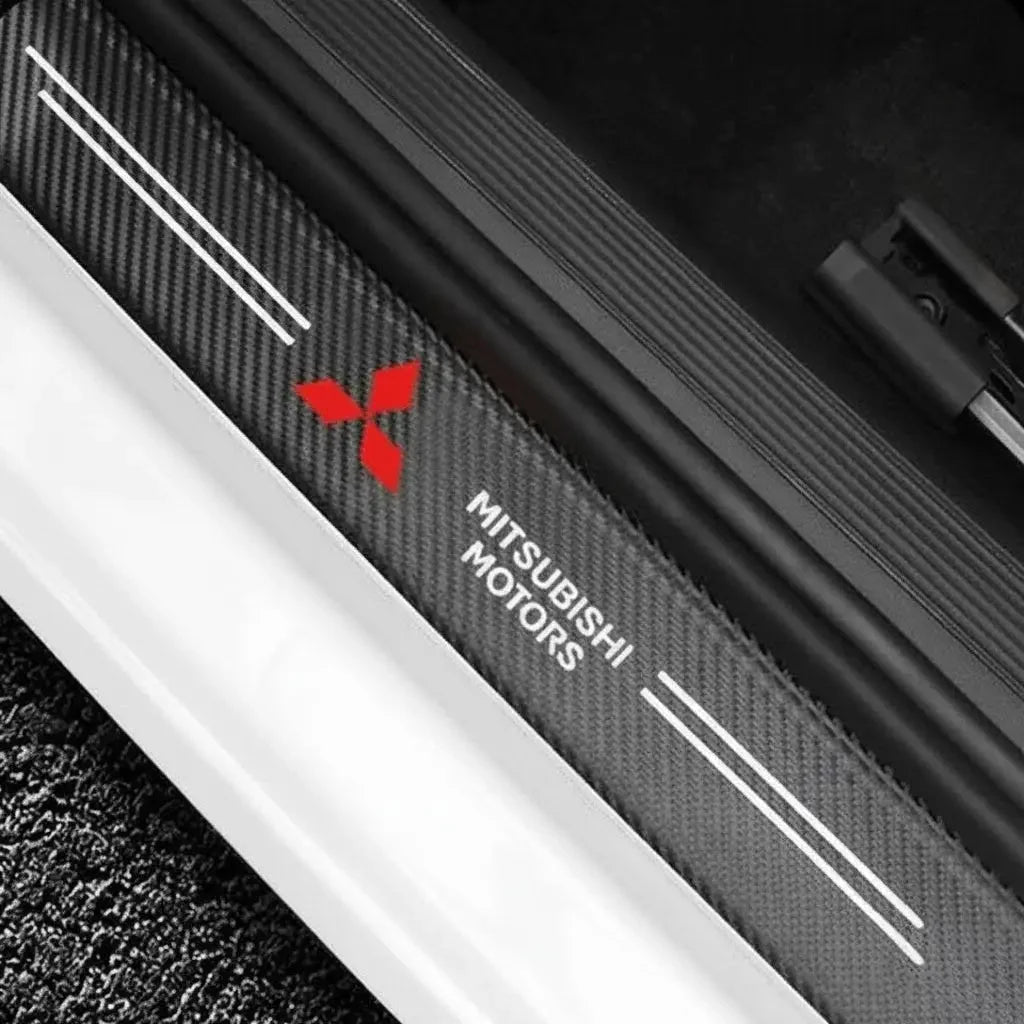 Car Door Sill Carbon Sticker Kit