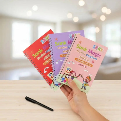 Conjunto de Caderno de Caligrafia Multi-idiomas