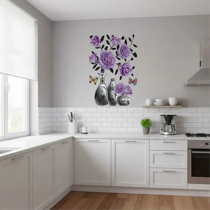 Adesivo de Flores 3D