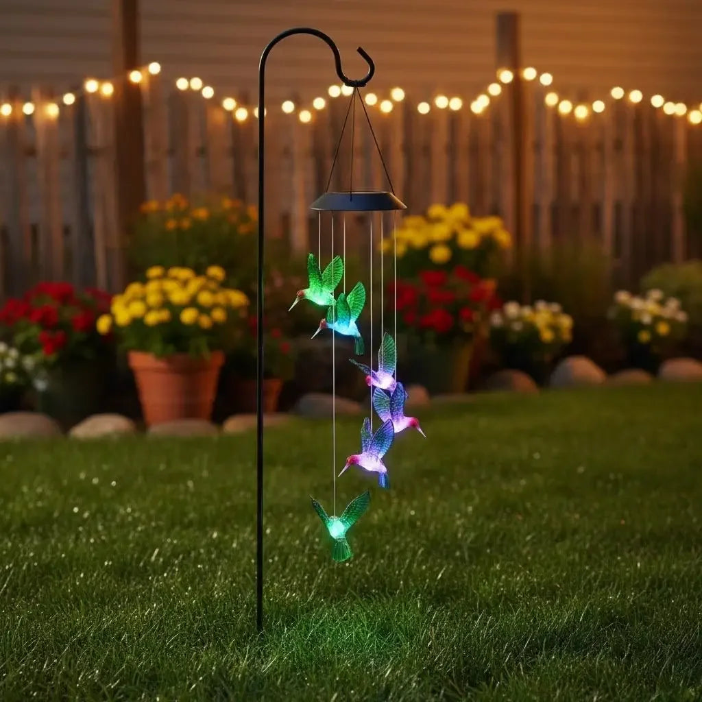 Luminária de Beija-Flor de Luz Solar Eco Bird