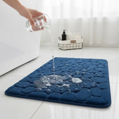 Kit 2 Tapetes para Banheiro Antiderrapante e Ultra Absorvente 3D