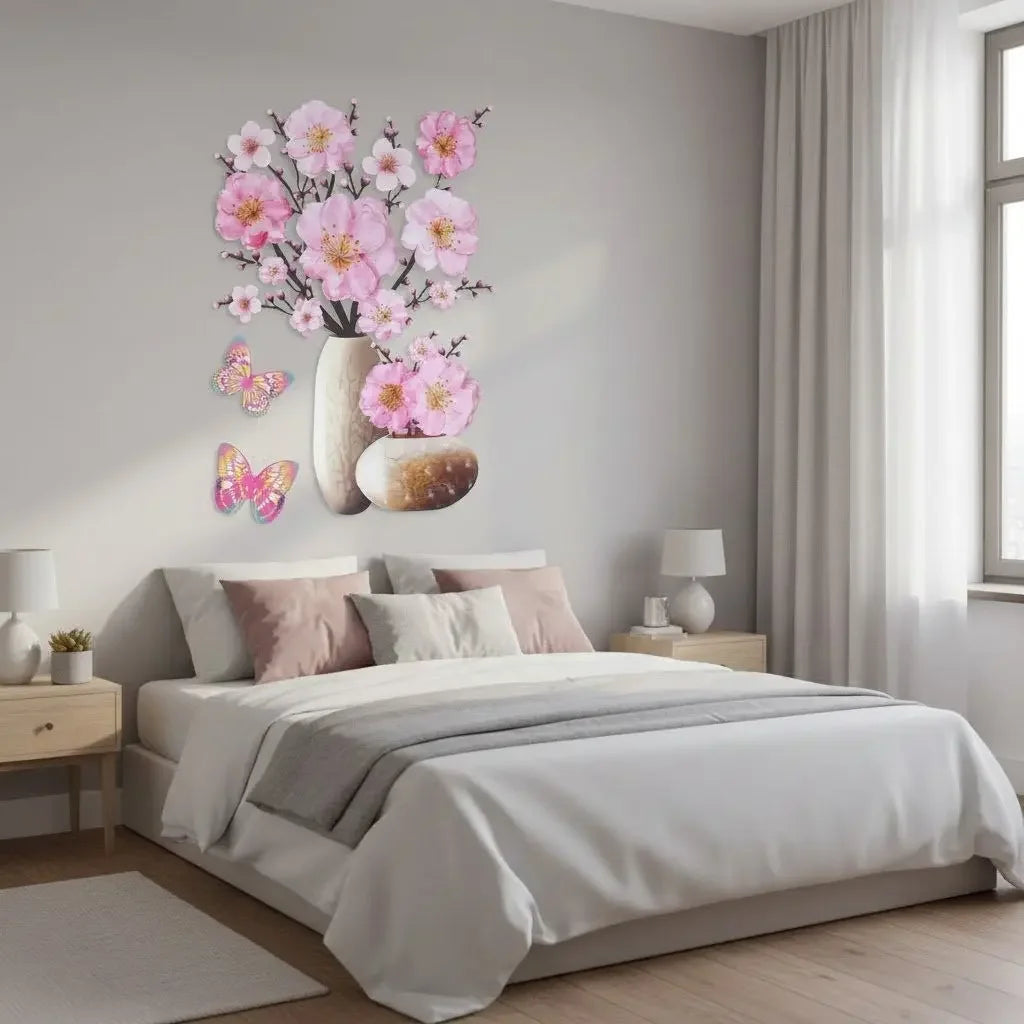 Adesivo de Flores 3D