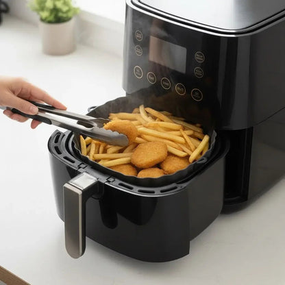 Kit de Bandejas de Silicone Reutilizáveis para Air Fryer