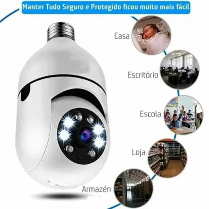 360-Degree Wi-Fi Full HD 1080p Security Camera with Recorder Microphone