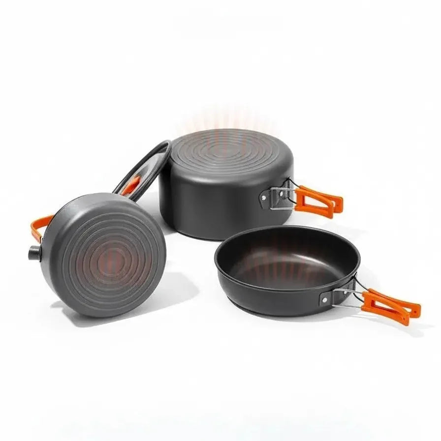 Portable Cookware Set for Outdoor Activities