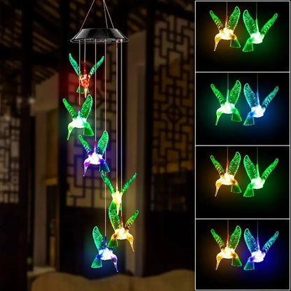 Luminária de Beija-Flor de Luz Solar Eco Bird