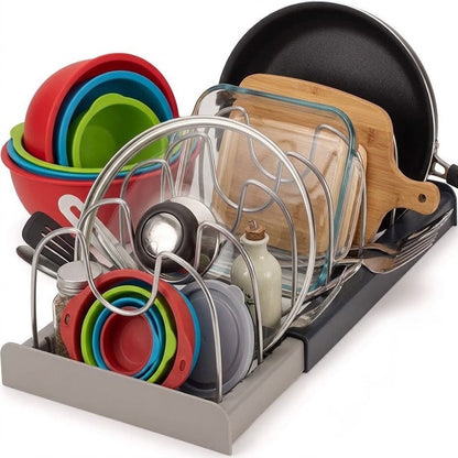 Adjustable Pan and Lid Organiser