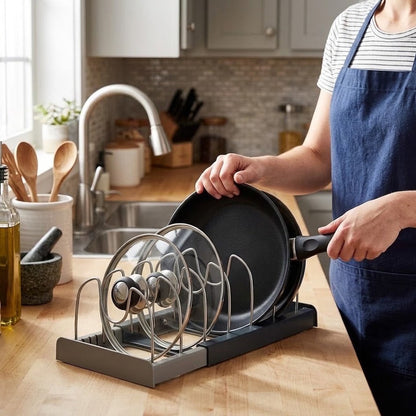 Adjustable Pan and Lid Organiser
