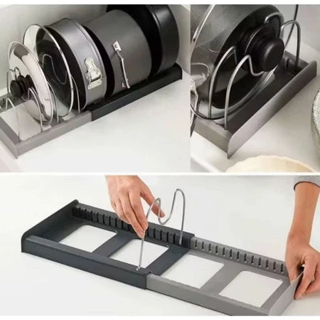 Adjustable Pan and Lid Organiser