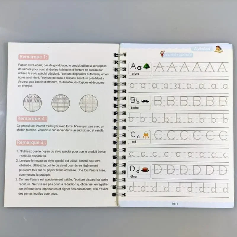 Conjunto de Caderno de Caligrafia Multi-idiomas