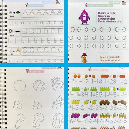 Conjunto de Caderno de Caligrafia Multi-idiomas