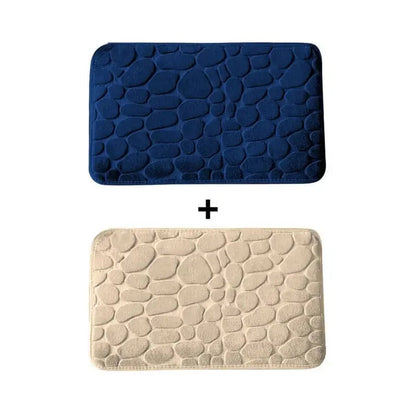 Kit 2 Tapetes para Banheiro Antiderrapante e Ultra Absorvente 3D