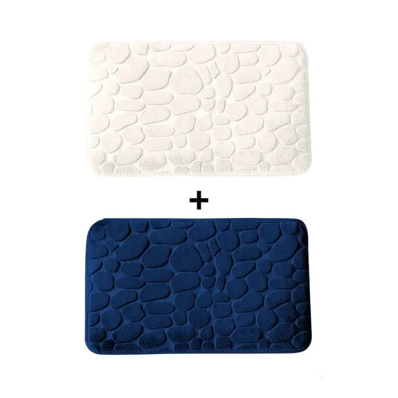 Kit 2 Tapetes para Banheiro Antiderrapante e Ultra Absorvente 3D