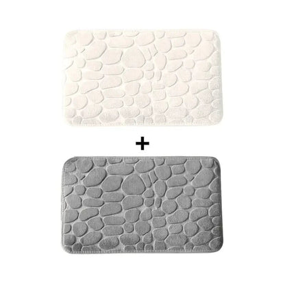 Kit 2 Tapetes para Banheiro Antiderrapante e Ultra Absorvente 3D
