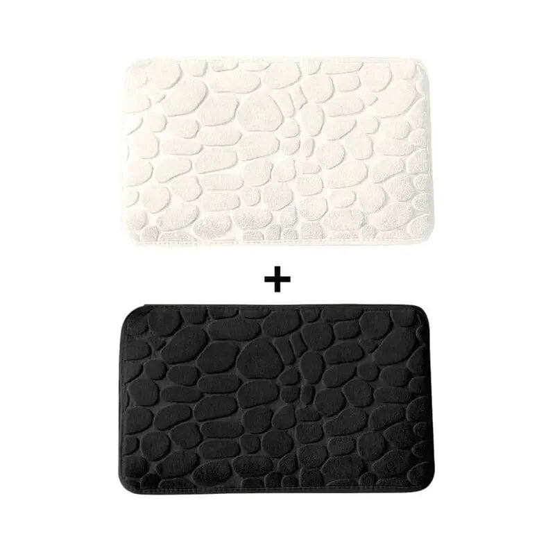 Kit 2 Tapetes para Banheiro Antiderrapante e Ultra Absorvente 3D