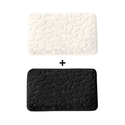 Kit 2 Tapetes para Banheiro Antiderrapante e Ultra Absorvente 3D
