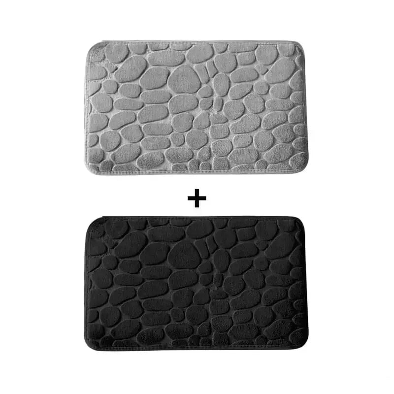 Kit 2 Tapetes para Banheiro Antiderrapante e Ultra Absorvente 3D