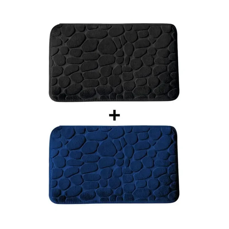 Kit 2 Tapetes para Banheiro Antiderrapante e Ultra Absorvente 3D