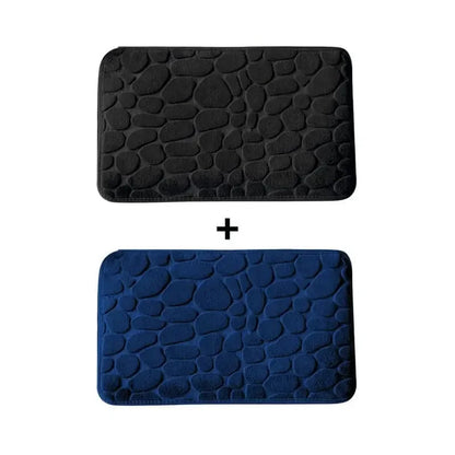Kit 2 Tapetes para Banheiro Antiderrapante e Ultra Absorvente 3D