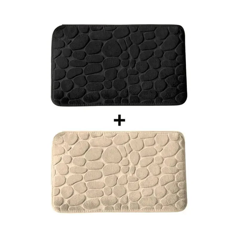 Kit 2 Tapetes para Banheiro Antiderrapante e Ultra Absorvente 3D
