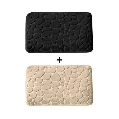 Kit 2 Tapetes para Banheiro Antiderrapante e Ultra Absorvente 3D