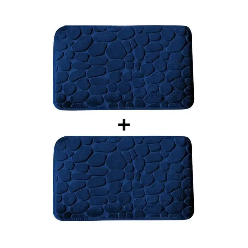 Kit 2 Tapetes para Banheiro Antiderrapante e Ultra Absorvente 3D